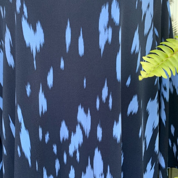 Alfani XL lt/dark Blue Multi Length Tunic Shirt Blouse NWOT - Picture 2 of 5